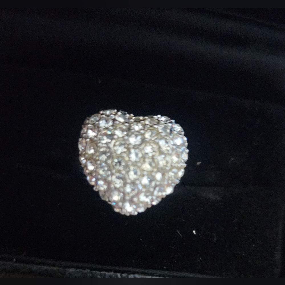 Elegant Park Lane Destiny  Silver Heart Ring